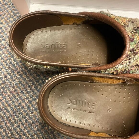 Sanita Sz. 7/8 Tweed Material Clog - Picture 3 of 6